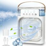 Portable Air Cooler Fan Household Mini Air Conditioner Humidifier HydrocoolingOpens in a new window or tab