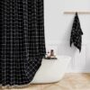 black plaid